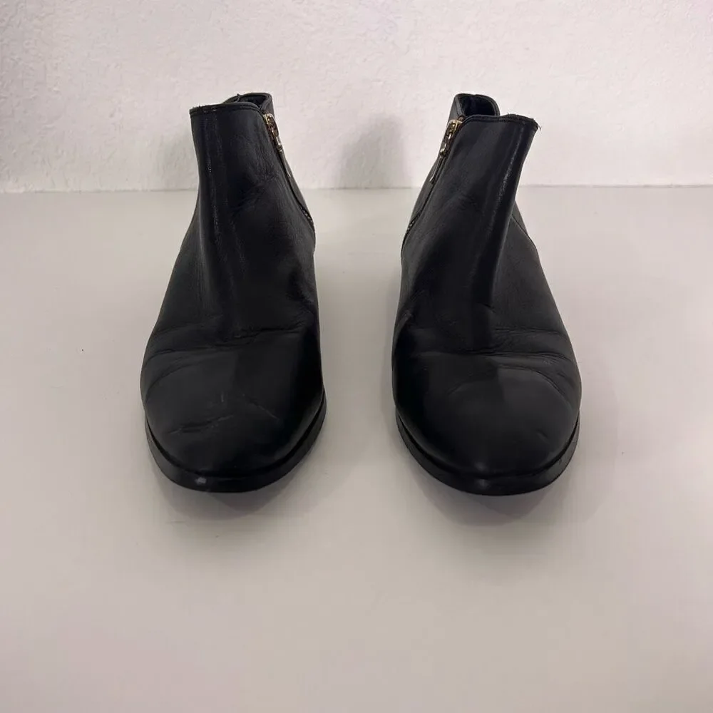 Nisolo Black Leather‎ Ankle Booties Women’s 8.5
